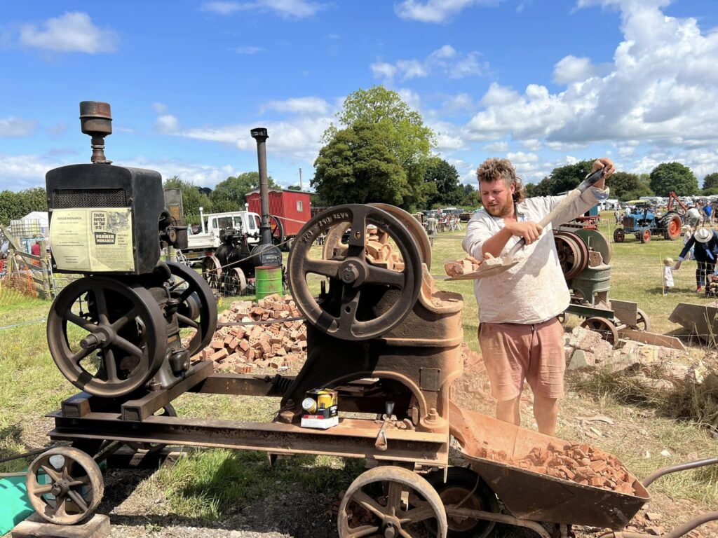 WSRA Steam and Vintage Rally brick crusher